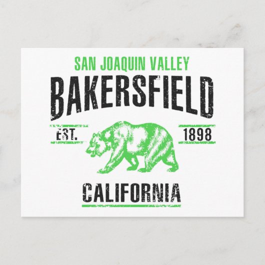 Bakersfield Briefkaart (Voorkant)
