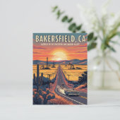 Bakersfield California Central Valley Briefkaart (Staand voorkant)