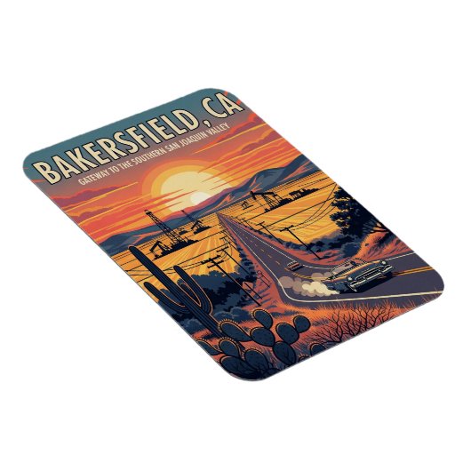 Bakersfield California Central Valley Magneet (Rechterzijde)