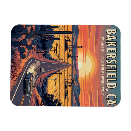 Bakersfield California Central Valley Magneet (Horizontaal)