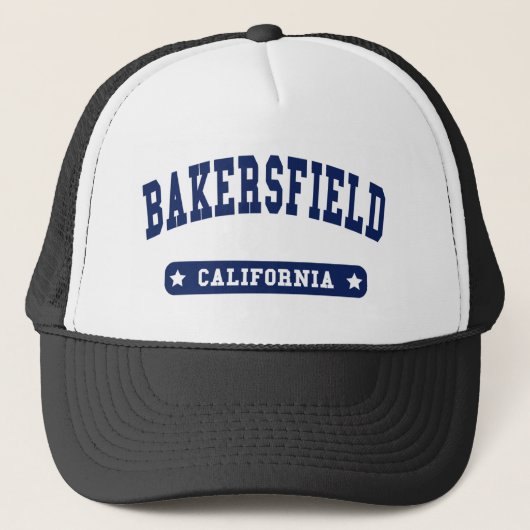 Bakersfield California College Style t shirten Trucker Pet (Voorkant)