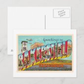 Bakersfield California, groot Letter-Briefkaart Briefkaart (Voorkant / Achterkant)