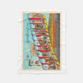 Bakersfield California, groot Letter-Briefkaart Fleece Deken (Voorkant)