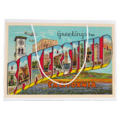 Bakersfield California, groot Letter-Briefkaart Groot Cadeauzakje (Achterkant)