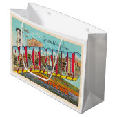 Bakersfield California, groot Letter-Briefkaart Groot Cadeauzakje (Voorkant Gekanteld)