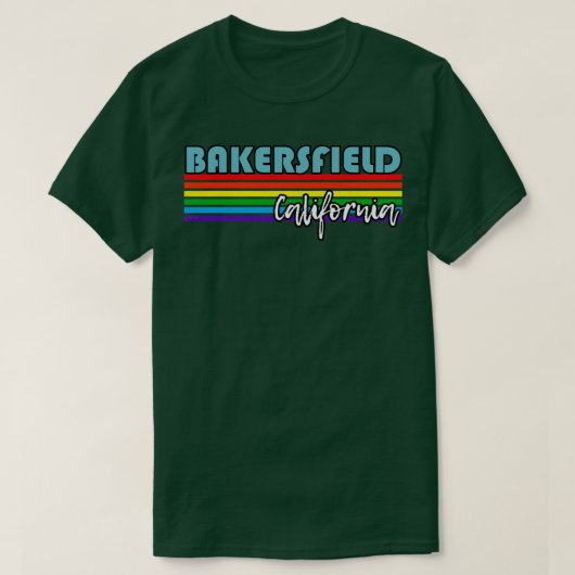 Bakersfield California Pride Bakersfield LGBT GIF T-shirt (Design voorkant)