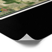 Bakersfield California Satellite Poster Map (Hoek)