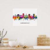 Bakersfield California Skyline Poster (Keuken)