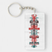 Bakersfield California Skyline Sleutelhanger (Voorkant)