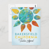 Bakersfield California Sunshine Travel Briefkaart (Voorkant / Achterkant)