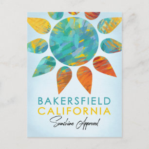Bakersfield California Sunshine Travel Briefkaart