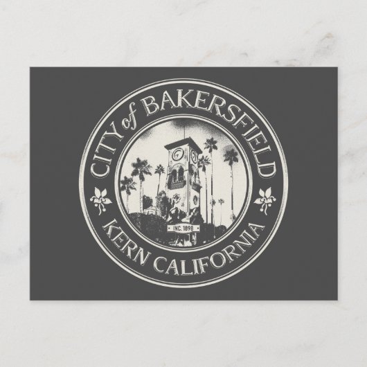 BAKERSFIELD CALIFORNIË BRIEFKAART (Voorkant)