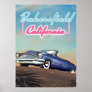 Bakersfield Californië reisposter Poster