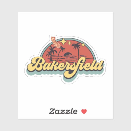 Bakersfield, Californië Sticker (Vel)