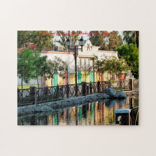 Bakersfield Canal California. kerstcadeautjes Legpuzzel (Horizontaal)