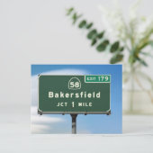 Bakersfield Exit Briefkaart (Staand voorkant)