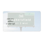 Bakersfield Exit Etiket (Voorkant)