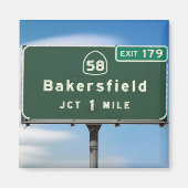 Bakersfield Exit Magneet (Voorkant)