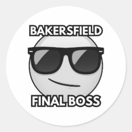Bakersfield Final Boss Cool Emoji Sticker