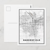 Bakersfield Kaart (Voorkant / Achterkant)