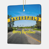 Bakersfield kerstversiering keramisch ornament (Links)