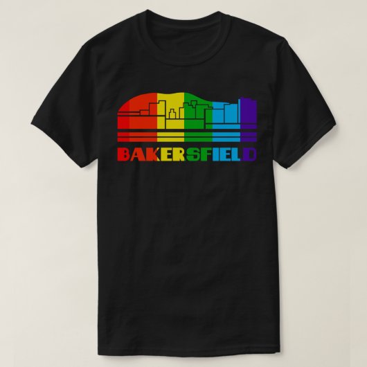 Bakersfield Pride Bakersfield LGBT Gift LGBTQ Sup T-shirt (Design voorkant)