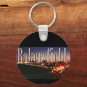 Bakersfield Skyline met Bakersfield in de Sky Sleutelhanger (Voorkant)