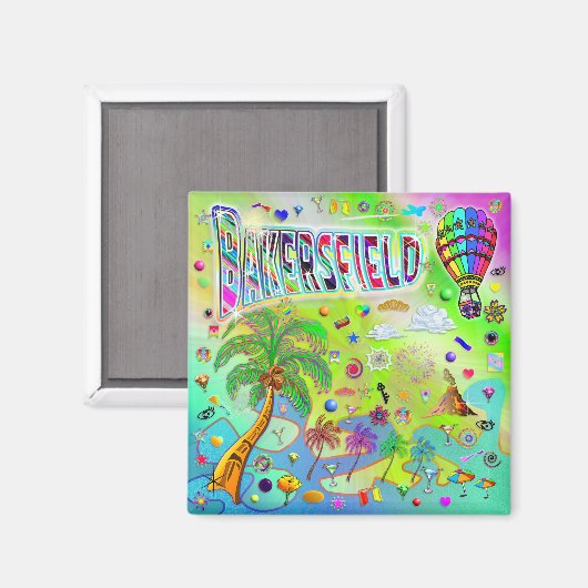 Bakersfield Tijdloze Melodie Magnet (Voorkant / Achterkant)