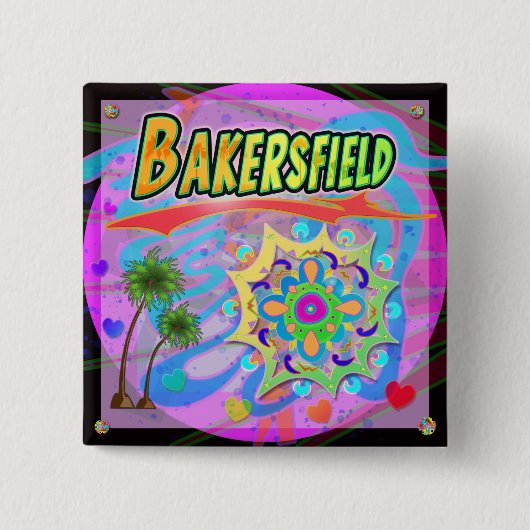 Bakersfield True Progress-Button Vierkante Button 5,1 Cm (Voorkant)