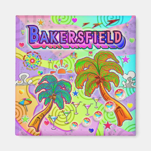 Bakersfield Vacking Target Magnet (Voorkant)