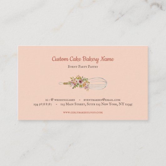 Bakershafrecept voor whiskybakkerij visitekaartje (Achterkant)