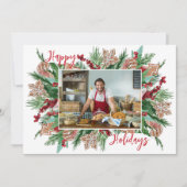 Bakery 1 Foto Gingerbrood Hartelijk dank voor de f Feestdagenkaart (Voorkant)