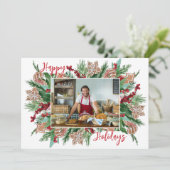 Bakery 1 Foto Gingerbrood Hartelijk dank voor de f Feestdagenkaart (Staand voorkant)