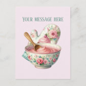 Bakery add message Business name mitt icing Briefkaart (Voorkant)