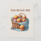 Bakery add message Business name muffins Briefkaart (Voorkant)
