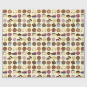 Bakery Bake Sale Foods Brownie Cupcake Pie Sweets Cadeaupapier (Vlak)