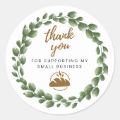 Bakery Baked Good Thank You Round Sticker (Voorkant)