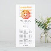 Bakery Baker Donut Pastry Chef Price List Menu (Staand voorkant)