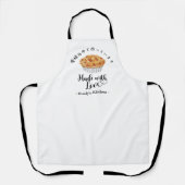 Bakery Baking Apple Pie Modern Minimalist Schort (Voorkant)