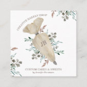 Bakery Boho Chic Food Maker Vierkante Visitekaartje (Voorkant)