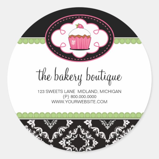 Bakery Boutique Business Stickers (Voorkant)