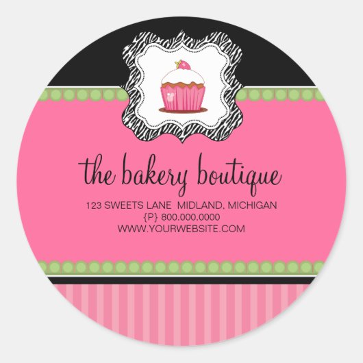 Bakery Boutique Business Stickers (Voorkant)