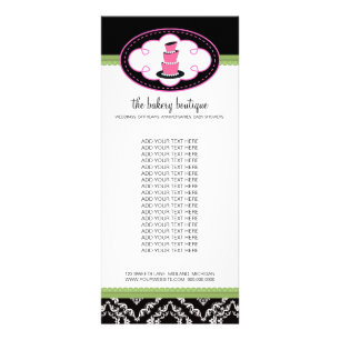 Bakery Boutique Rack Cards Reclamekaart