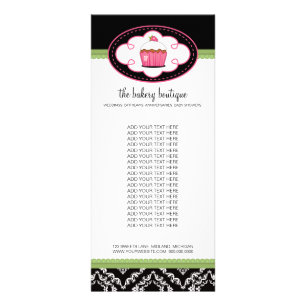 Bakery Boutique Rack Cards Reclamekaart