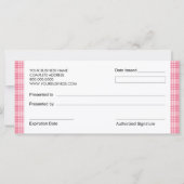 Bakery Boutique Style Cadeaubonnen (Achterkant)