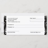 Bakery Boutique Style Cadeaubonnen (Achterkant)