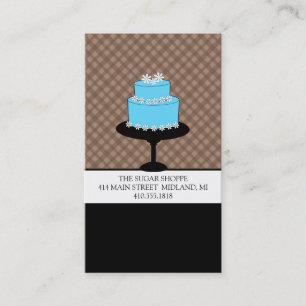 Bakery Boutique Style Mocha Visitekaartjes