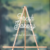 Bakery Branding Business Script Window Glass Acryl Bord (Neutraal)