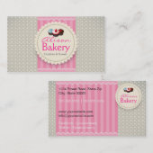 Bakery Business card Visitekaartje (Voorkant / Achterkant)