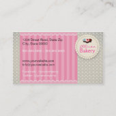 Bakery Business card Visitekaartje (Achterkant)